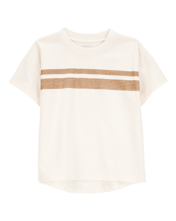 Baby Striped Short-Sleeve Tee - Cream, 