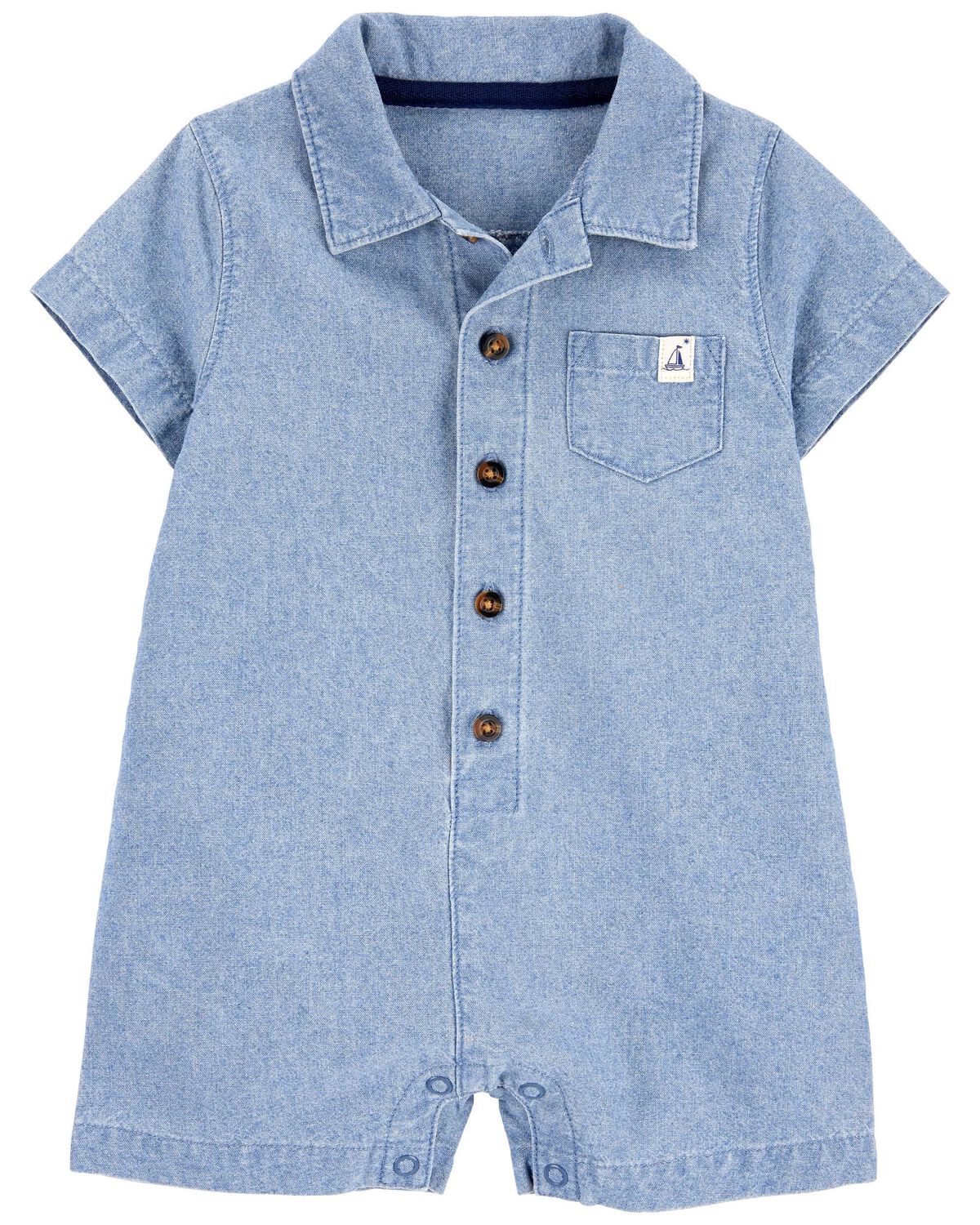 Chambray Baby Chambray Romper