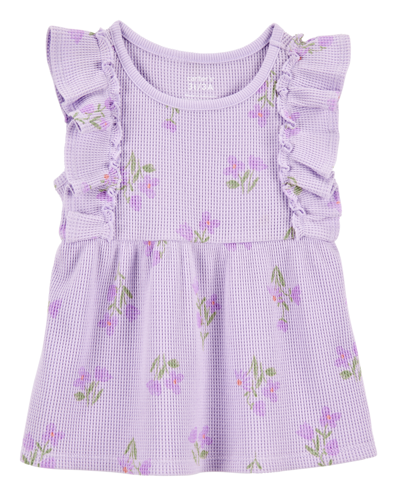 Toddler Short-Sleeve Floral Fashion Top - Floral, image 1 of 4 slides