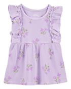 Toddler Short-Sleeve Floral Fashion Top - Floral, image 1 of 4 slides