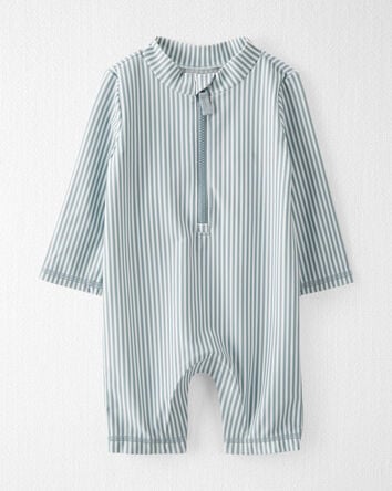 Baby Boy Recycled Long Sleeve Rashguard Swimsuit, 
