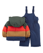 Baby 2-Piece Striped Snowsuit, image 2 of 5 slides
