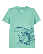 Baby Short-Sleeve Construction Tee - Green, image 1 of 3 slides