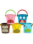 Multi - ZOO® Stack & Pour Buckets Baby Bath Toy