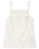 Baby Textured Smocked Tank, image 1 of 3 slides