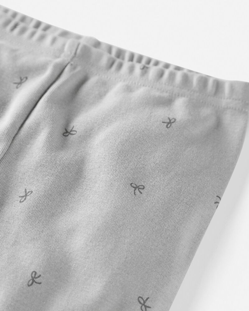 Organic Cotton Pajamas Set in Bows, image 2 of 4 slides