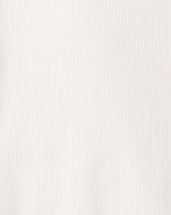 Girls Rib Top - White, 