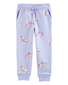 Baby Butterfly Print Fleece Joggers, image 1 of 4 slides