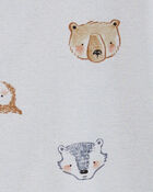 Toddler 1-Piece Animals 100% Snug Fit Cotton Footie Pajamas, image 2 of 4 slides