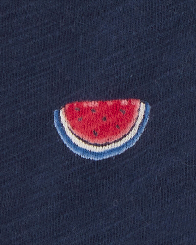 Toddler 4th Of July Icons Button-Down Shirt, image 2 of 3 slides