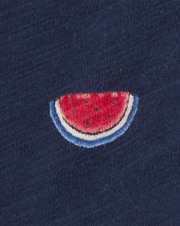 Toddler 4th Of July Icons Button-Down Shirt, 