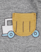 Baby Boy 5-Pack Construction Short-Sleeve Cotton Bodysuits, image 6 of 9 slides