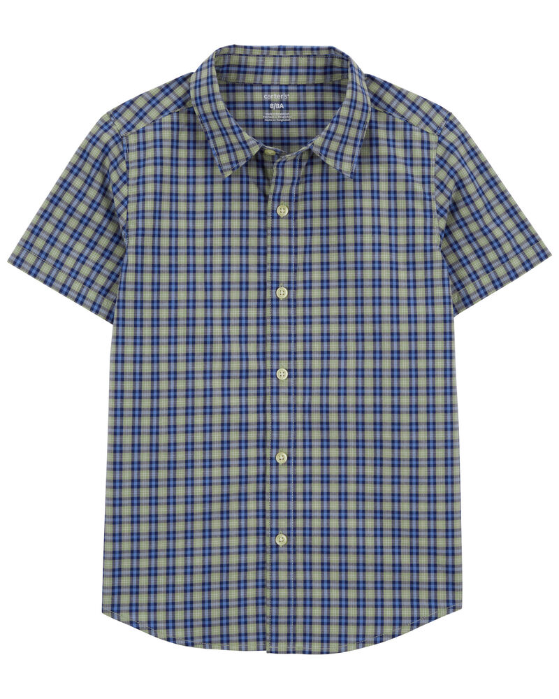 Kid Plaid Button-Down Shirt, image 1 of 3 slides