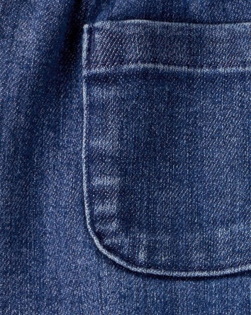 Toddler Girl Denim Button-Front Skirt - Blue, 