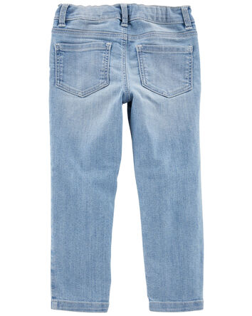 Baby Light Blue Wash Skinny-Leg Jeans, 