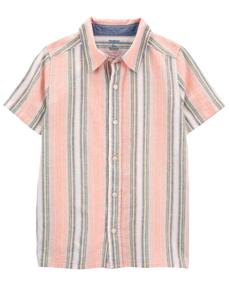 Kid Plaid Button-Front Shirt, image 1 of 4 slides