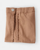 Toddler Girl 100% Cotton Skort - Brown, image 5 of 6 slides