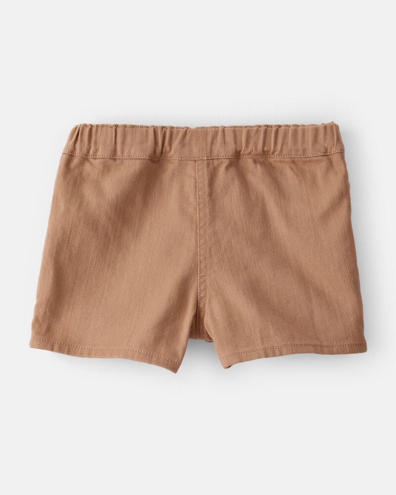 Toddler Girl 100% Cotton Skort - Brown, image 3 of 6 slides