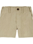 Tan - Toddler Lightweight Shorts in Quick Dry Active Poplin
