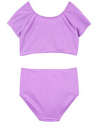 Kid 2-Piece Ribbed Swimsuit, image 2 of 3 slides