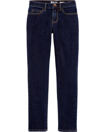 Dark Wash Slim-Fit Super Skinny-Leg Jeans , 