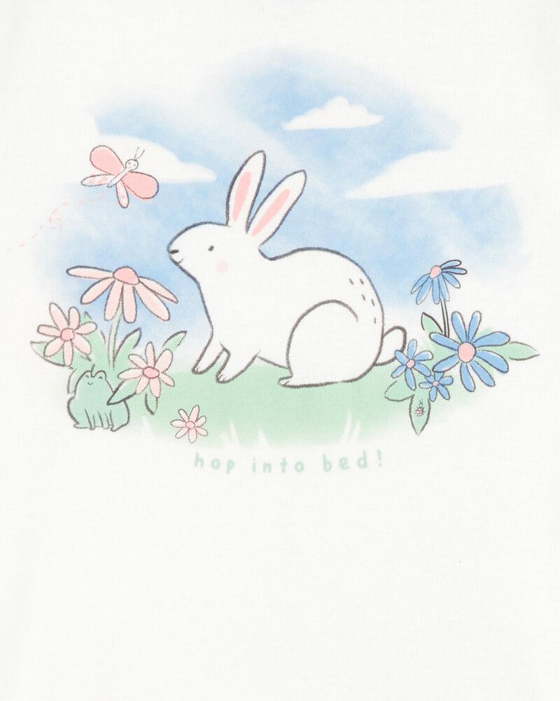 Baby 4-Piece Bunny Cotton Pajamas, image 2 of 4 slides