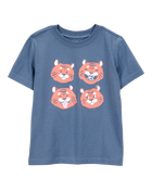 Toddler Tiger Short-Sleeve Graphic Tee - Blue, image 1 of 2 slides