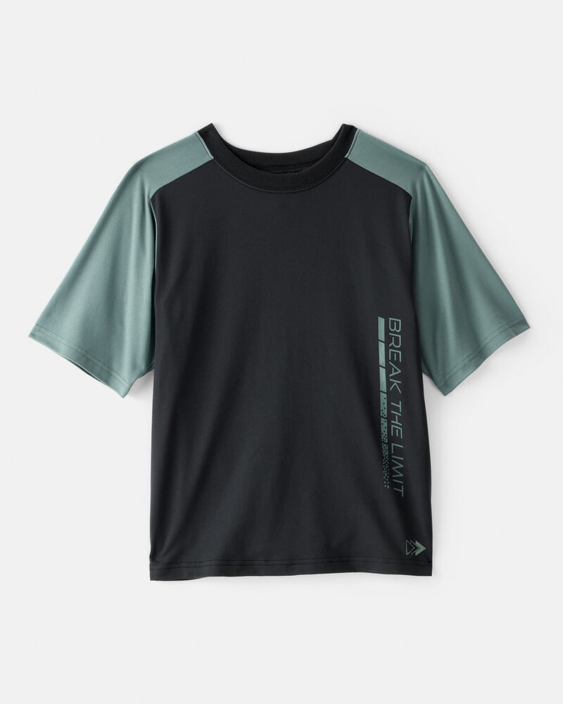 Boys Active Short-Sleeve Graphic Tee - Black, image 1 of 3 slides