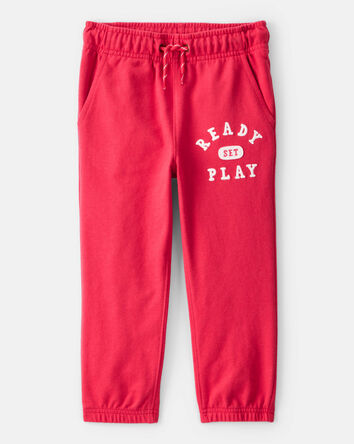 Toddler Boy French Terry Jogger - Red, 