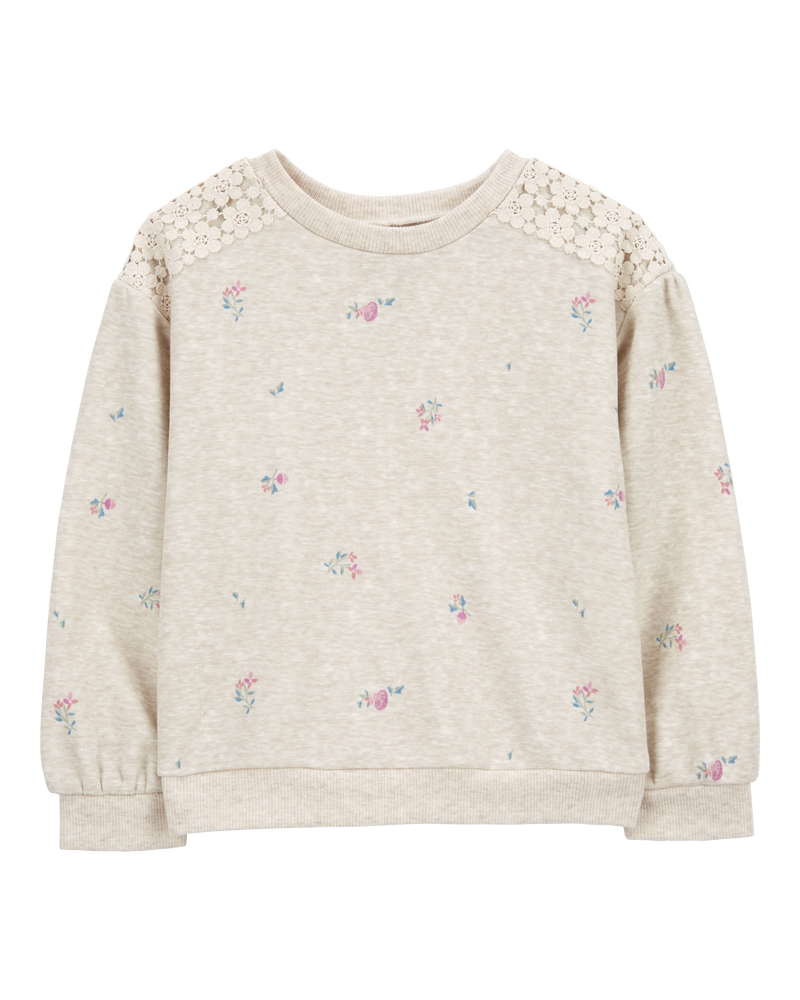 Baby Embroidered Fleece Pullover, image 1 of 3 slides