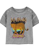 Grey - Toddler Def Leppard Boxy Fit Graphic Tee