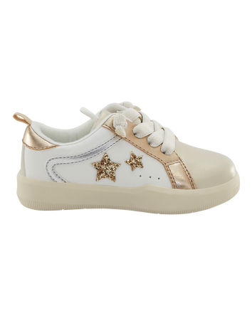 Toddler Metallic Star Sneakers - Gold, 