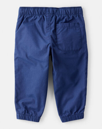 Baby Boy Cotton Pull-On Fashion Pants - Navy, 
