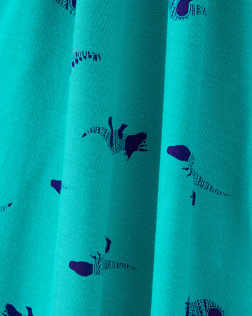 Baby Dinosaur Print Zip-Up PurelySoft Sleep & Play Pajamas, 