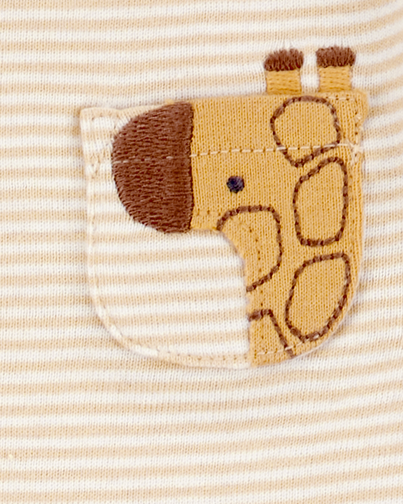 Baby 5-Pack Animals Short-Sleeve Cotton Bodysuits, image 5 of 10 slides