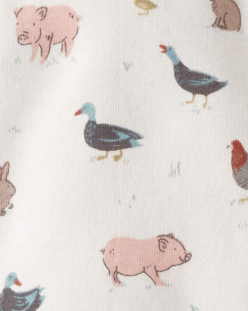 Organic Cotton Sleep & Play Pajamas in Farm Animals, 