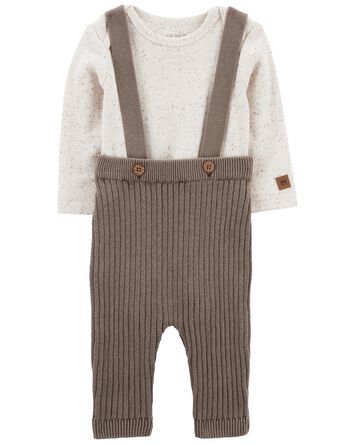 Baby 2-Piece Bodysuit & Sweater Coveralls, 