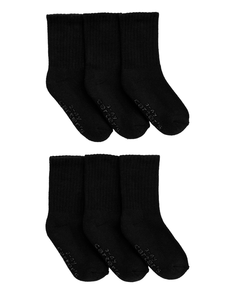 Toddler 6-Pack Crew Socks, image 1 of 3 slides