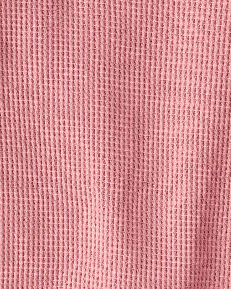 Toddler Waffle Knit Pajamas Set Made with Organic Cotton, image 3 of 4 slides