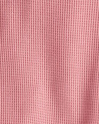 Toddler Waffle Knit Pajamas Set Made with Organic Cotton, image 3 of 4 slides