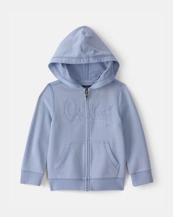 Toddler OshKosh Logo Zip-Up Hoodie - Blue, 