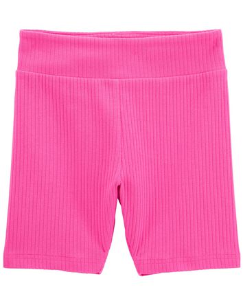 Kid Ribbed Bike Shorts, 