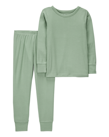 Toddler Solid PurelySoft 2-Piece Pajamas - Green, 