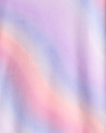 Girls Velour Long-Sleeve Loose Fit 2-Piece Pajamas - Purple/Ombre, 