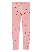 Kid Heart Stretch Leggings, image 1 of 5 slides