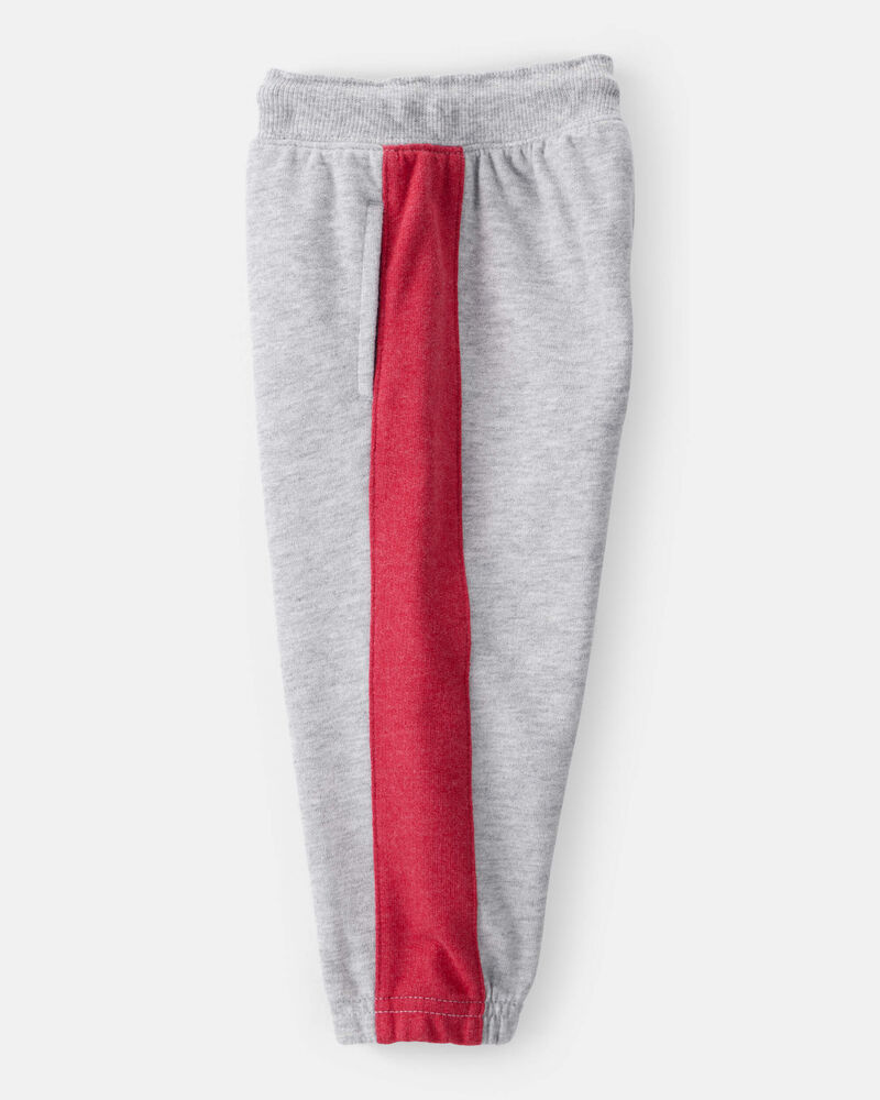 Baby Boy Color-Block French Terry Jogger - Grey, image 3 of 5 slides