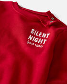 Baby Silent Night Yeah Right Organic Cotton Bubble Bodysuit, image 3 of 4 slides