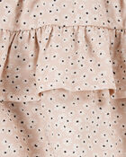 Baby Floral Pull-On Ruffle Skort - Tan, image 3 of 5 slides