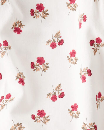 Baby 3-Piece Floral Bubble Outfit Set - Pink/White, 