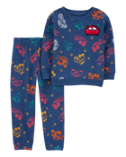 Toddler 2-Piece Cars Sweatshirt & Pant Set, image 1 of 2 slides